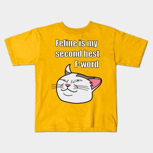 F-word Smug Cat Meme Kids T-Shirt